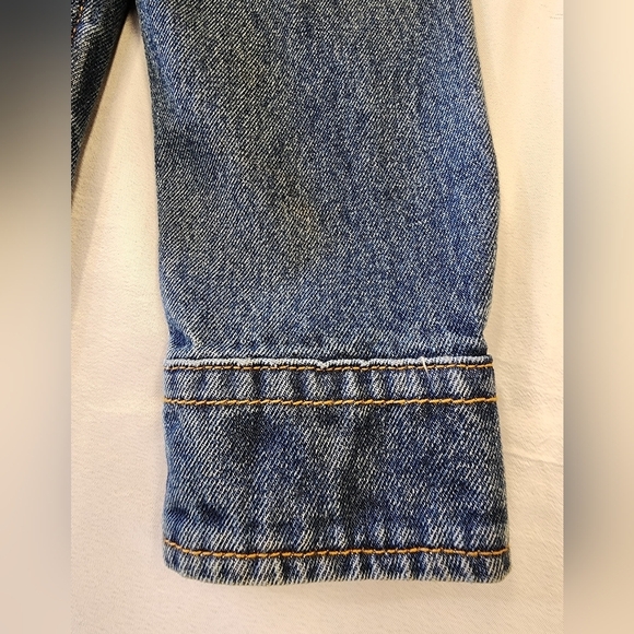 Five CM Men's Denim Blue Jean Shirt Snap Front Shacket, Size Small - Picture 12 of 15